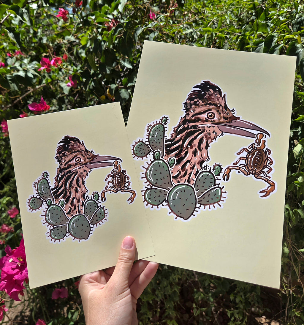 "Roadrunner Snack Time" Poster Print