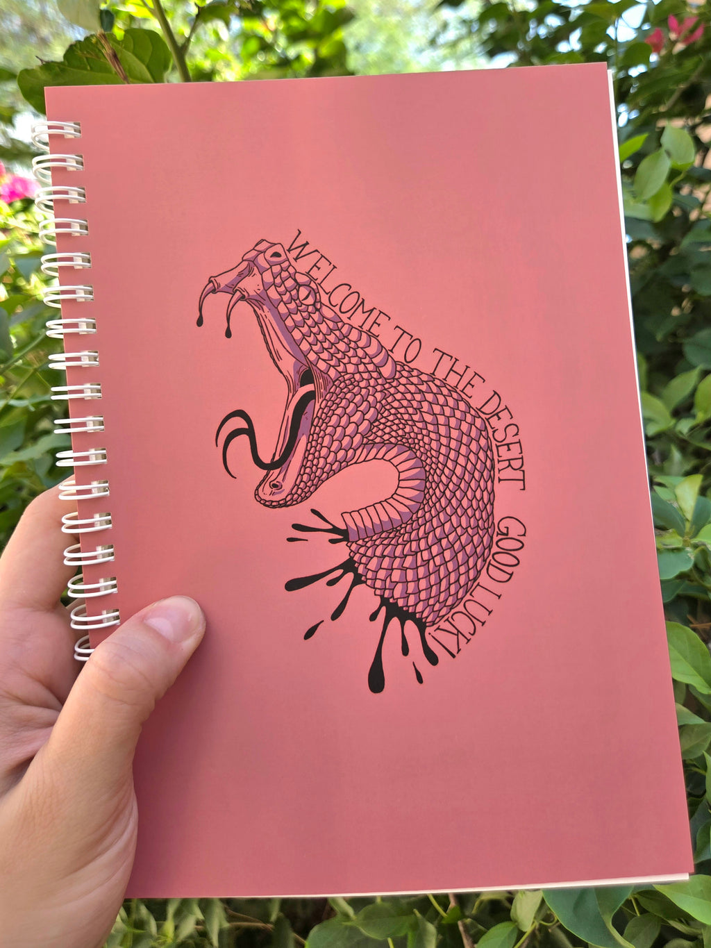 "Welcome to the Desert" A5 Spiral Notebook