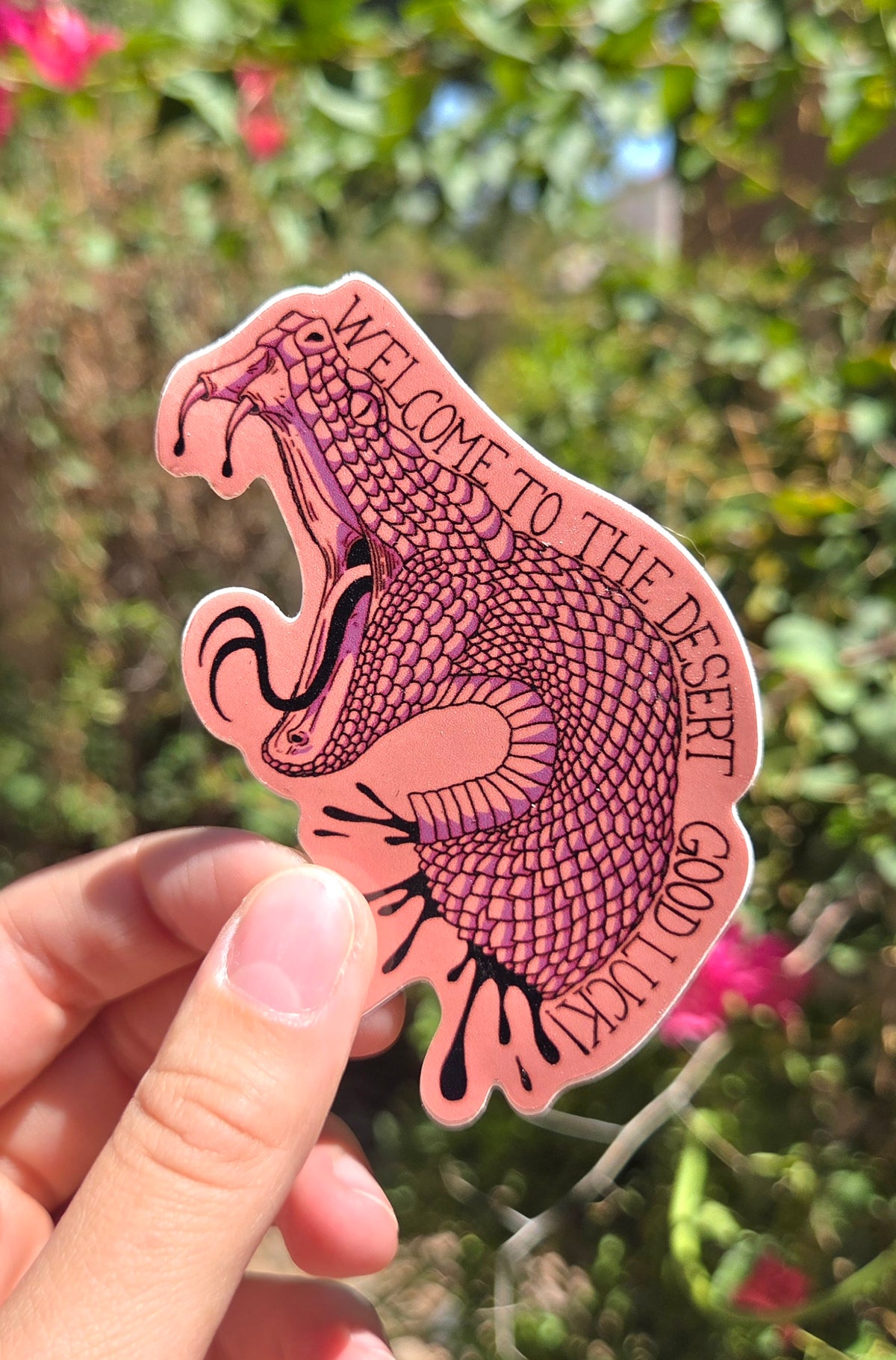 "Welcome To The Desert" 3 Inch Waterproof Glossy Vinyl Sticker
