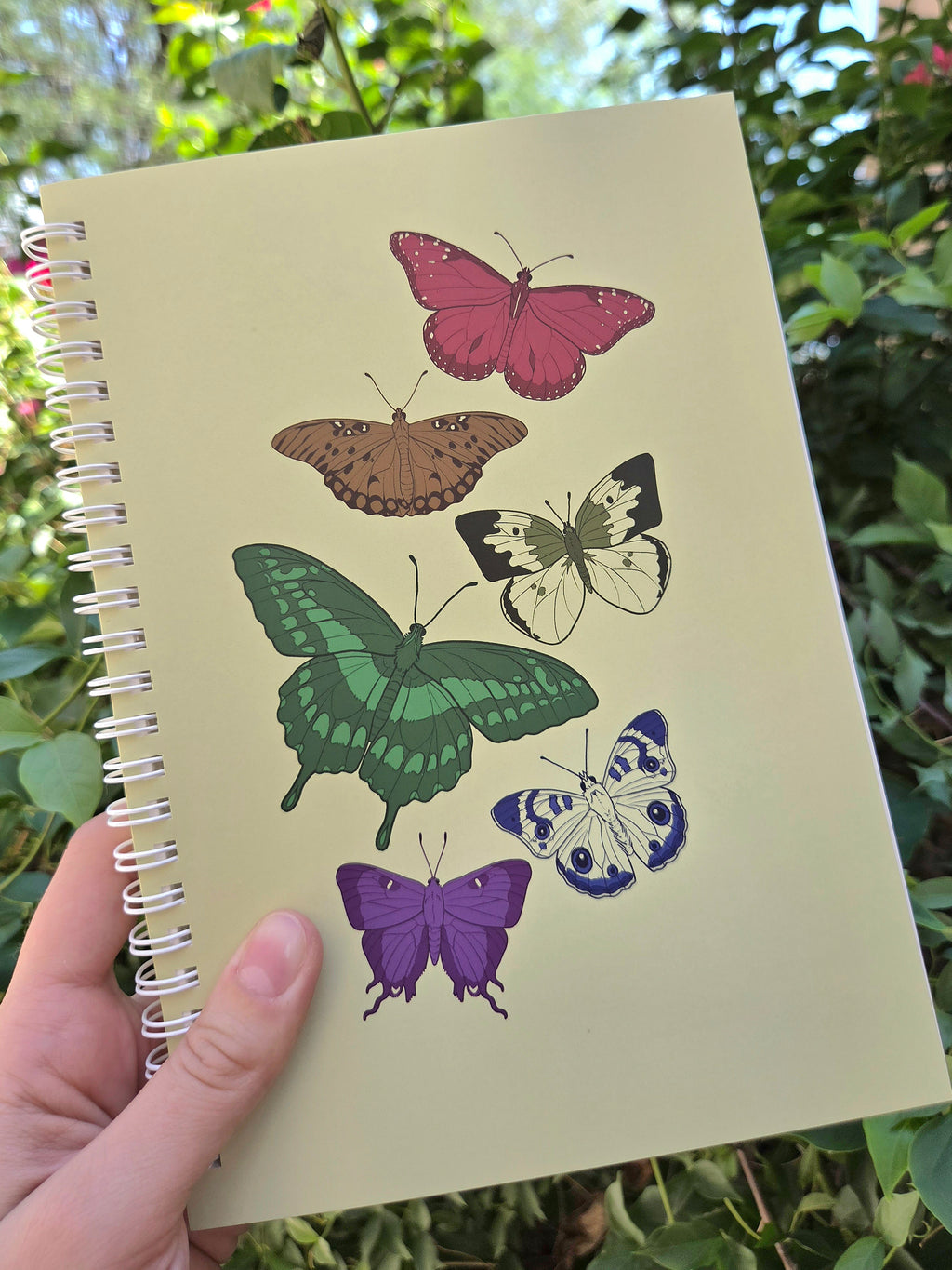 Butterfly Rainbow A5 Spiral Notebook