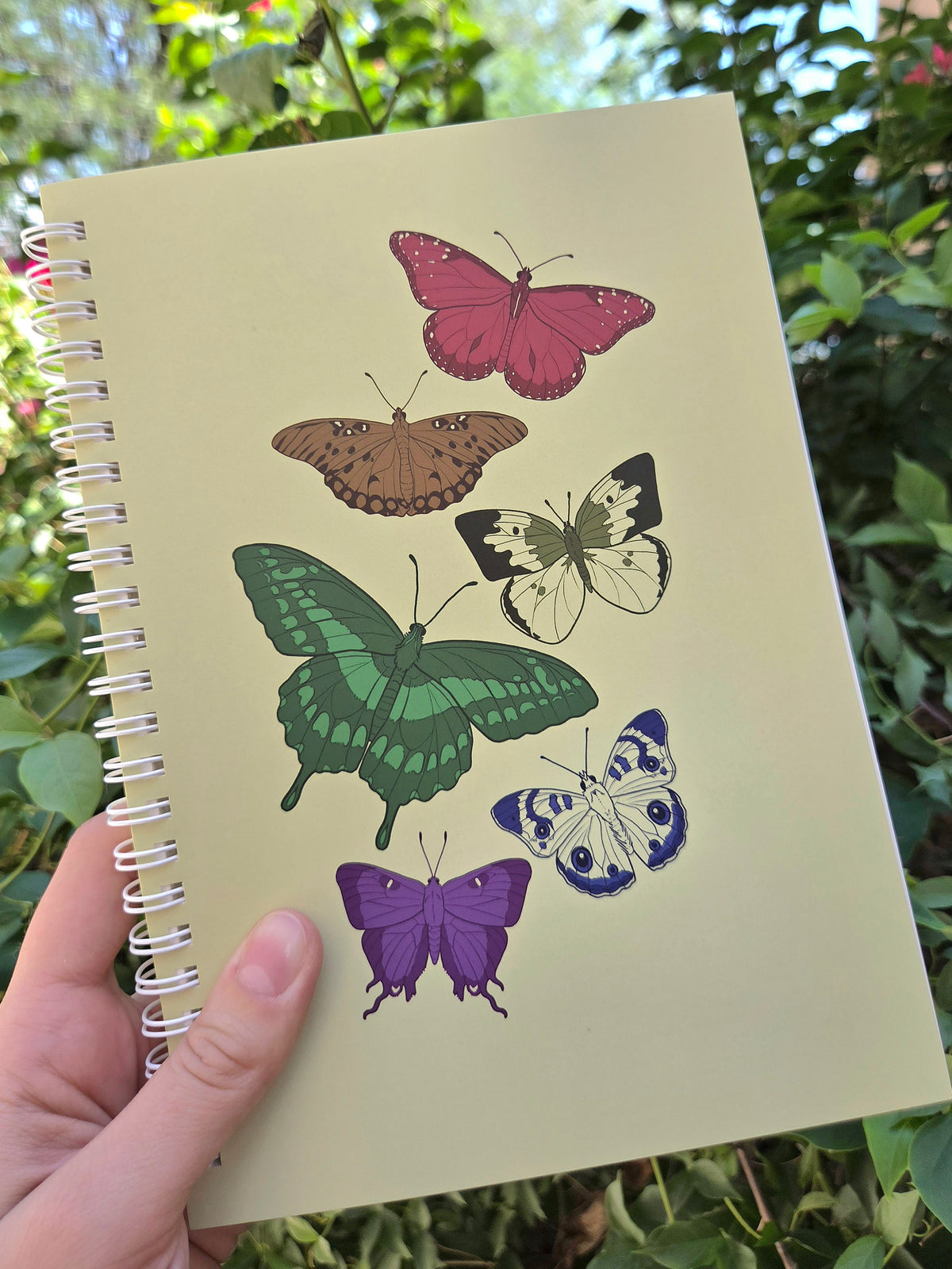 Butterfly Rainbow A5 Spiral Notebook