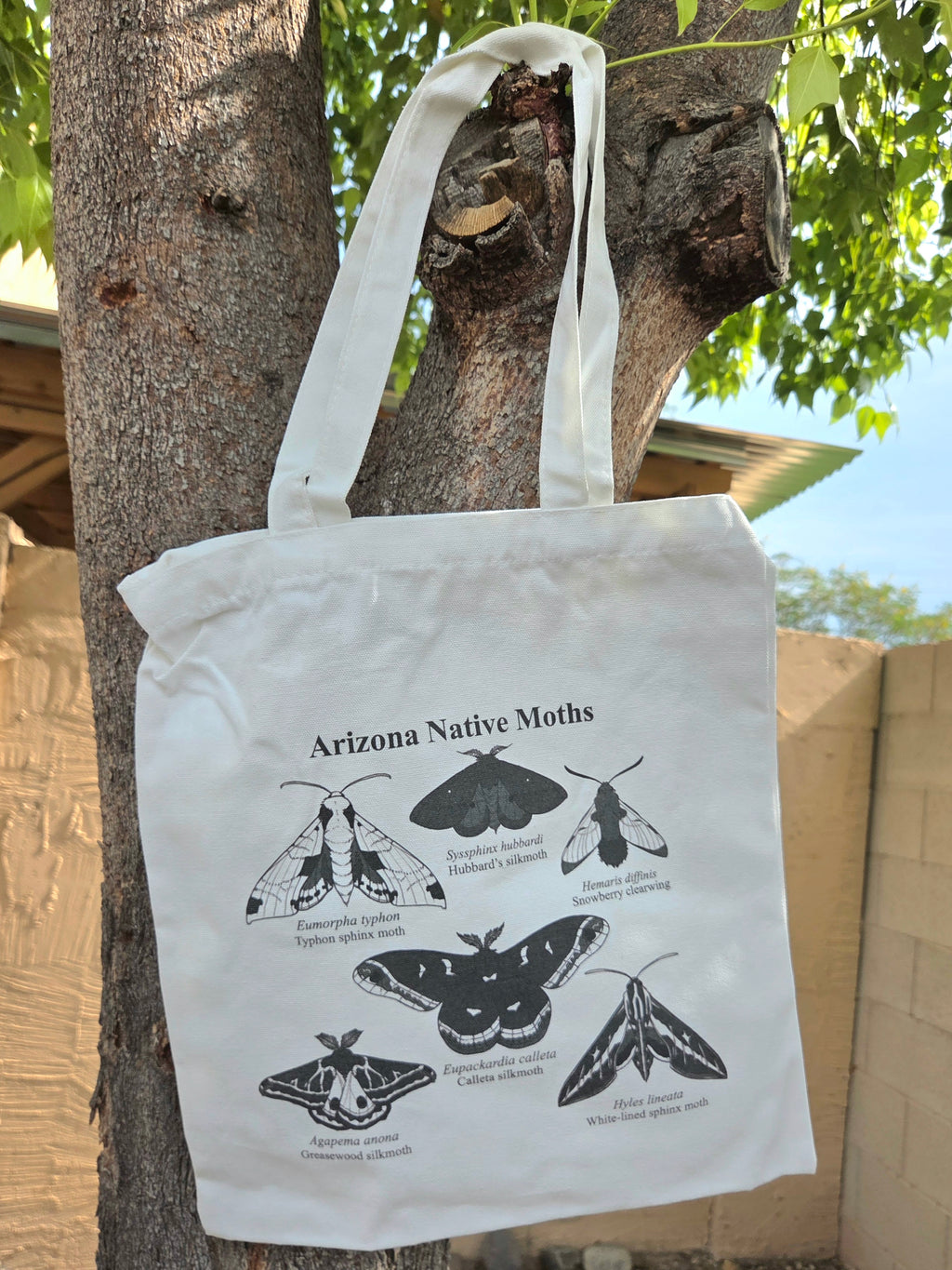 Arizona Native Moths Canvas Tote Bag
