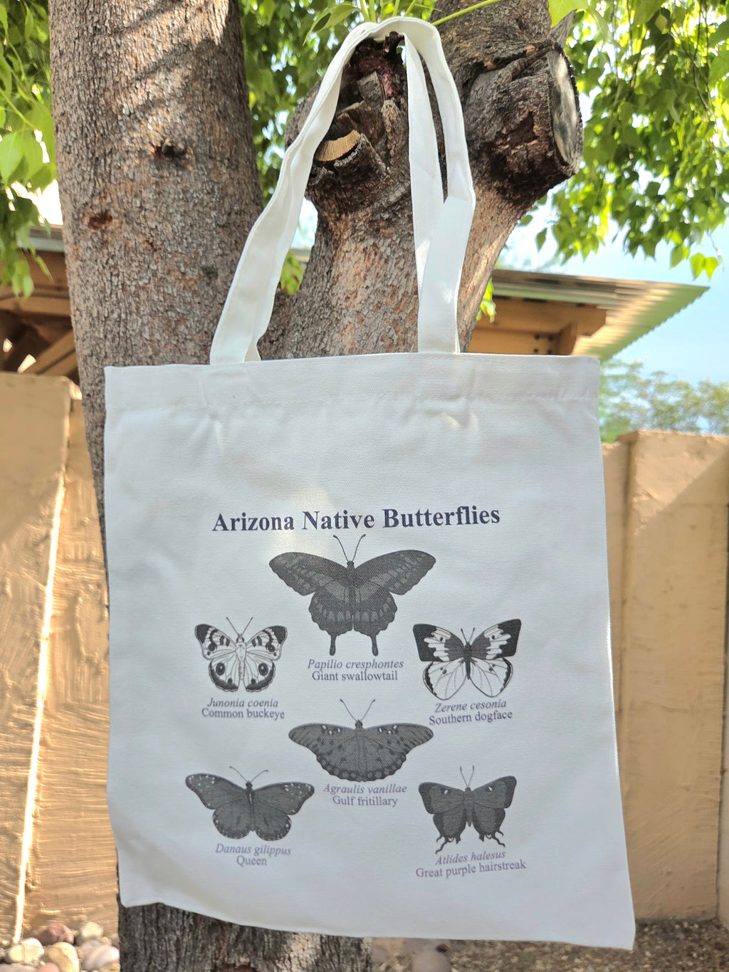 Arizona Native Butterflies Canvas Tote Bag