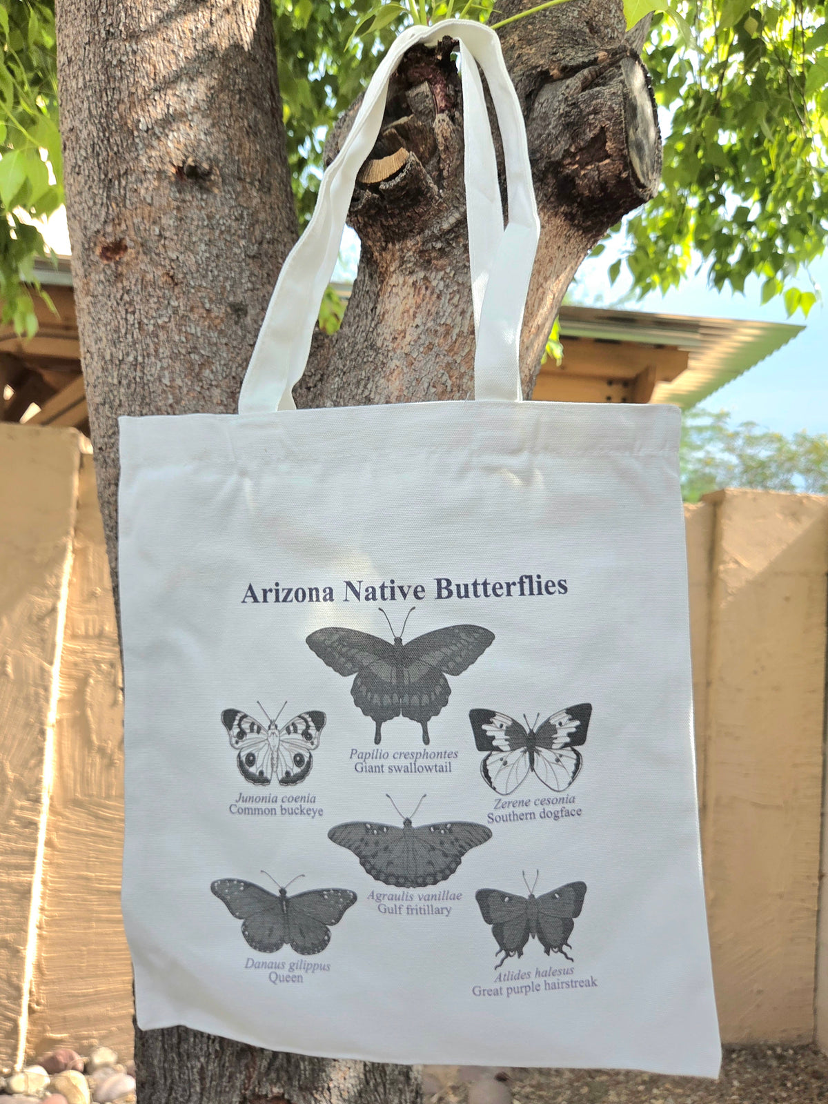 Arizona Native Butterflies Canvas Tote Bag