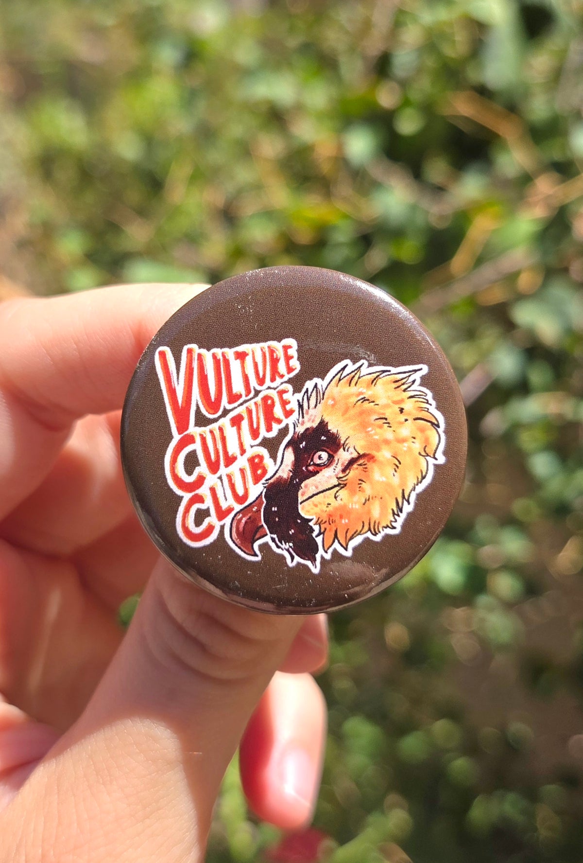 "Vulture Culture Club" 1.5 Inch Glossy Button Pin